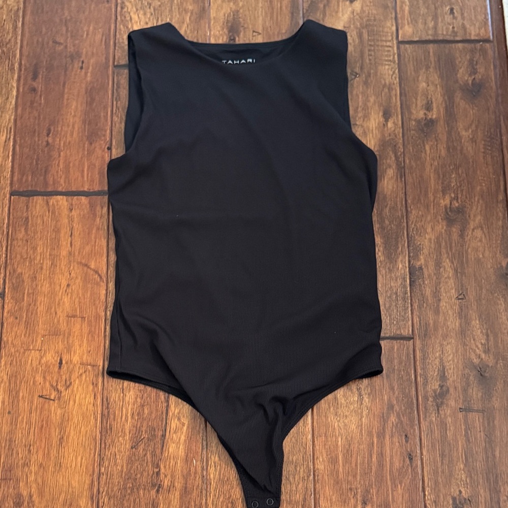 Tahari Black Bodysuit One Piece